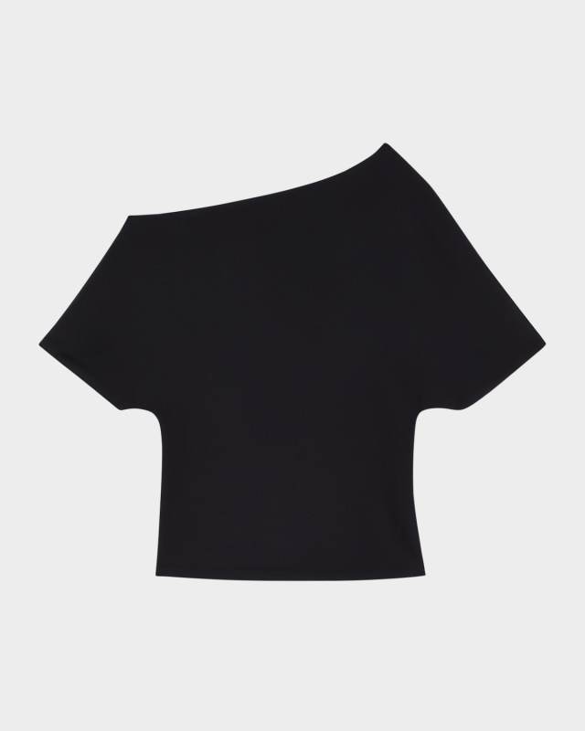 Asymmetric Short-Sleeve Top