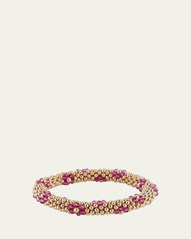 Daisy Zircon Bracelet, Pink