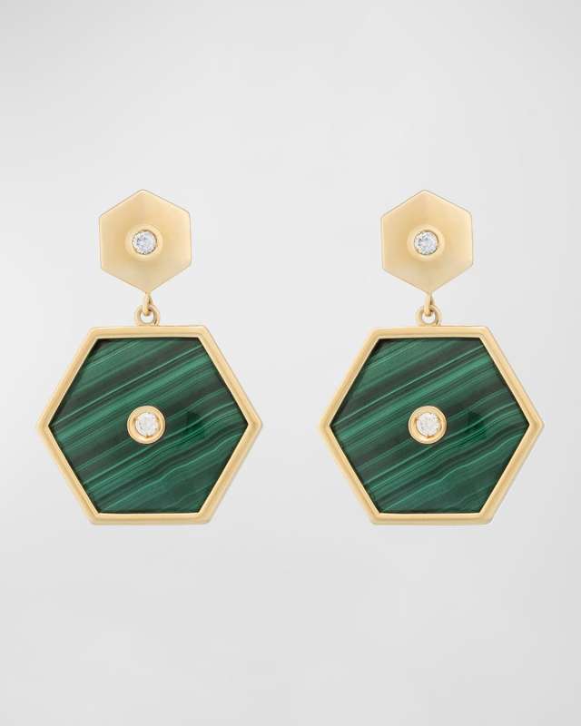 Baia Sommersa 18K Yellow Gold Diamond Drop Earrings