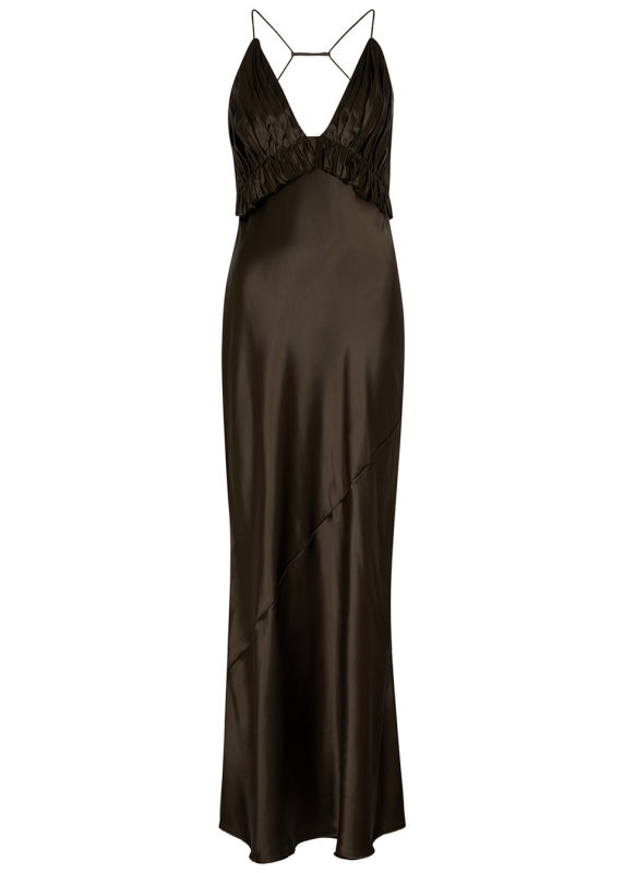 Khaite Nirva satin maxi dress