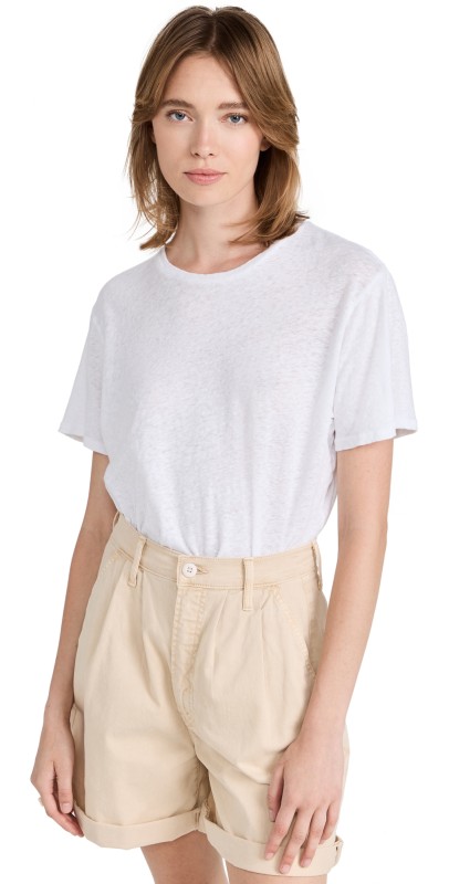 MOTHER The Rowdy Slubbed Tee Bright White