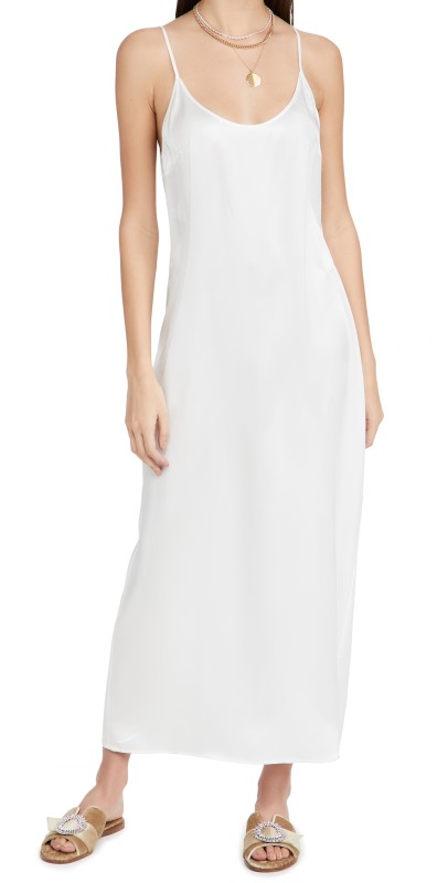 La Perlaong Slip Dress Ecru