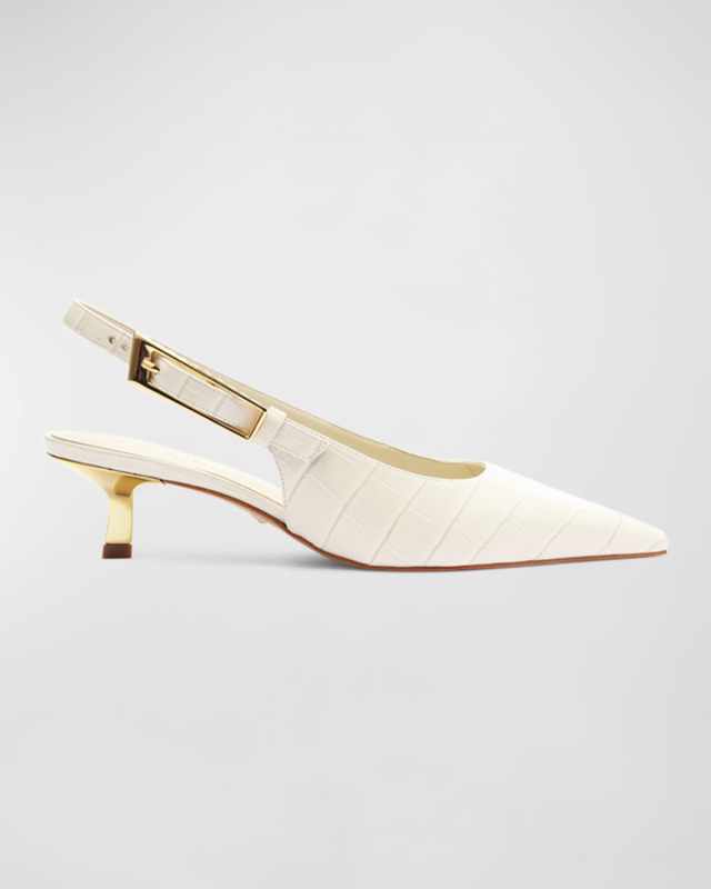 Ciara Croco Slingback Pumps