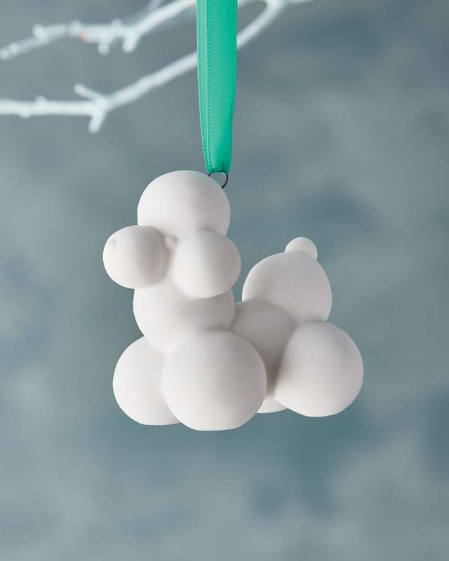 Poodle Christmas Ornament
