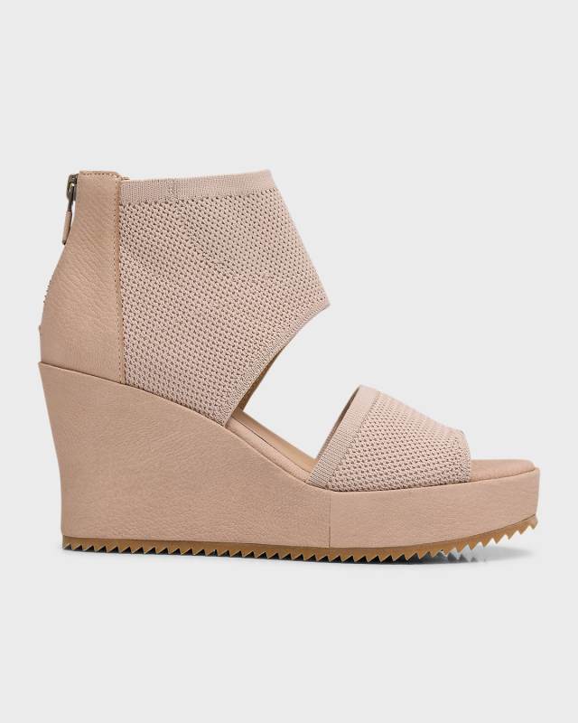 Leto Knit Wedge Sandals