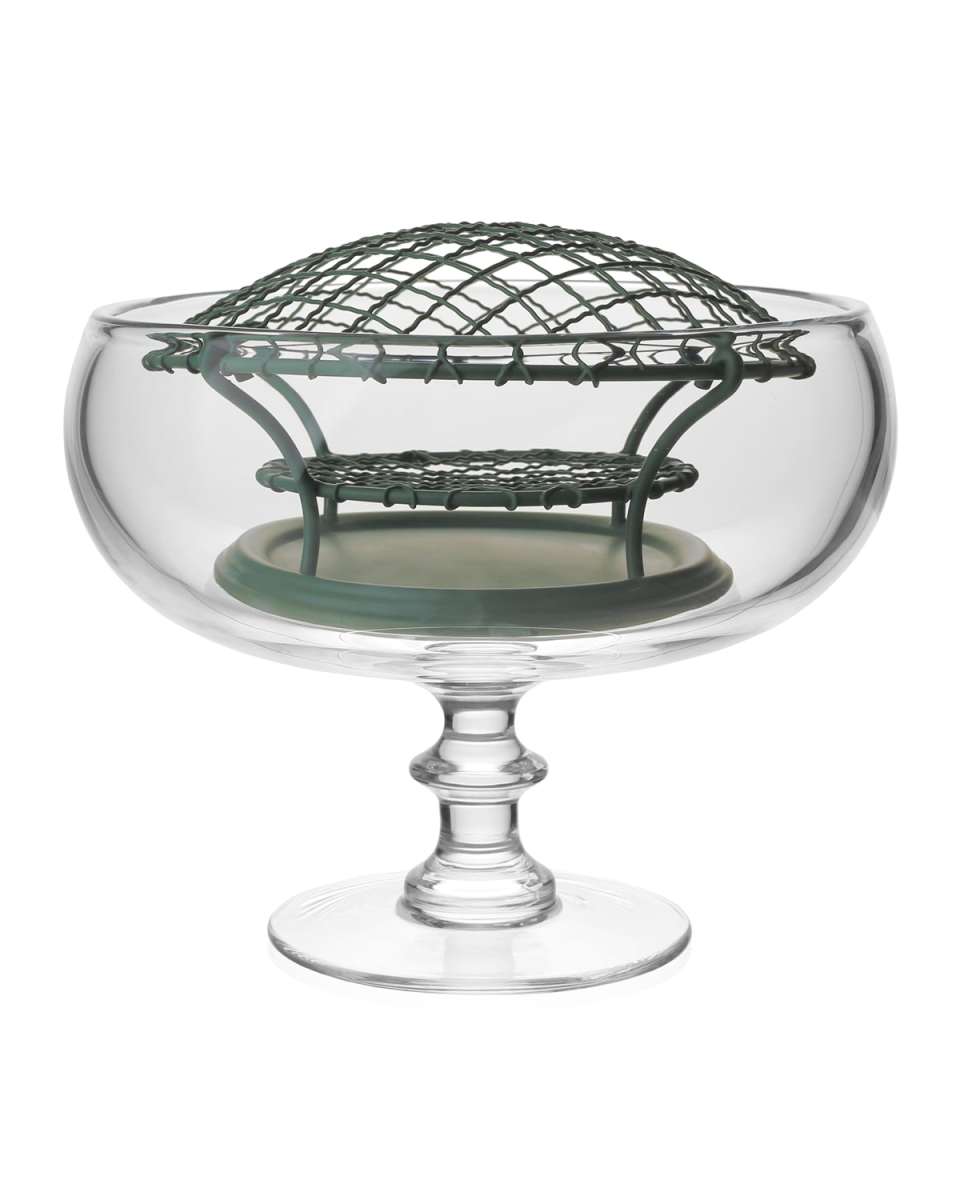 Classic Footed Rose Bowl & Wire