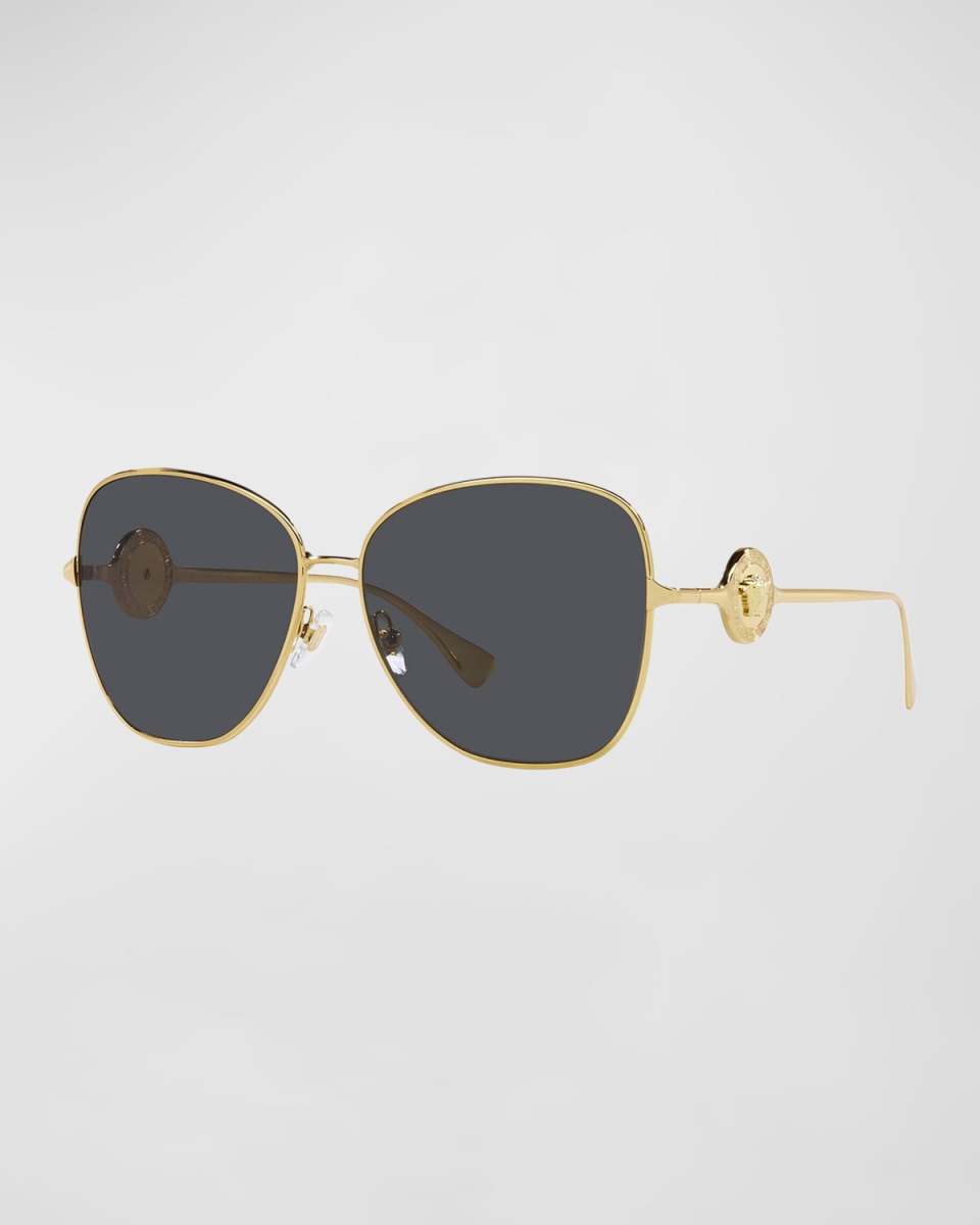 Medusa Steel & Plastic Butterfly Sunglasses