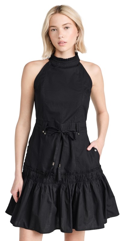 TRUTH Gabby Halter Dress Black