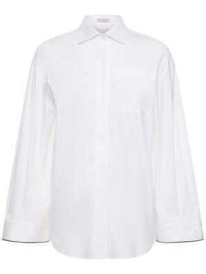 Brunello Cucinelli Stretch cotton poplin shirt