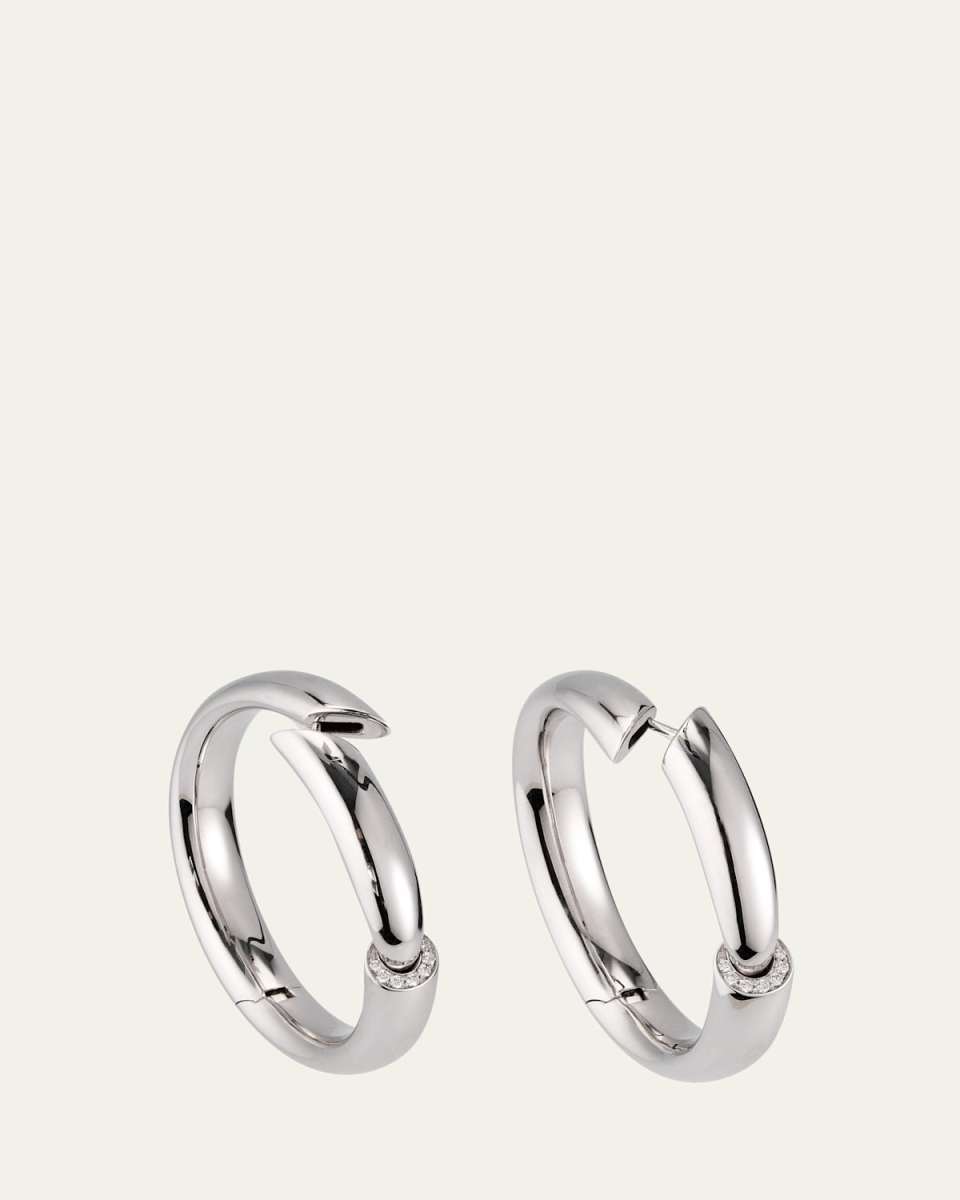 18K White Gold Calla One Earrings with Diamonds