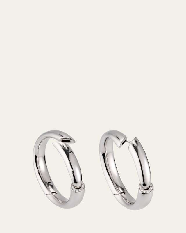 18K White Gold Calla One Earrings with Diamonds