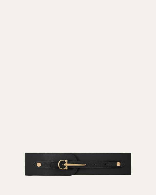 La Gracieuse Wide Leather Belt
