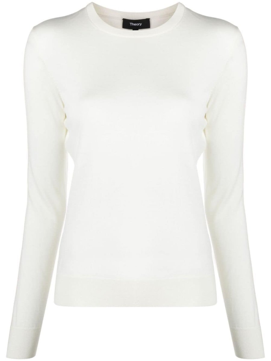 long-sleeve wool jumper