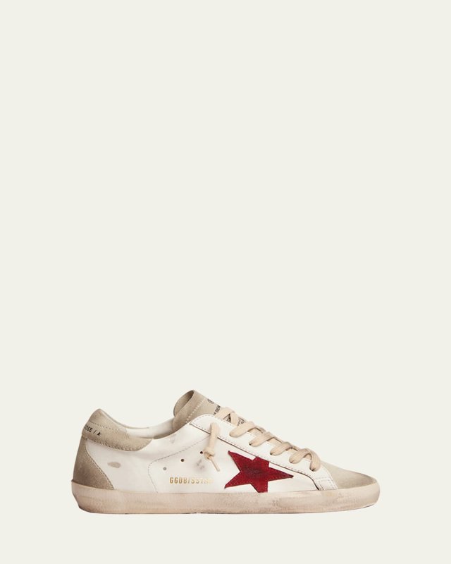Superstar Mixed Leather Low-Top Sneakers