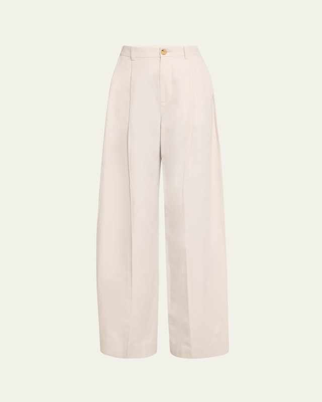 High-Waist Tailored Wide-Leg Pants