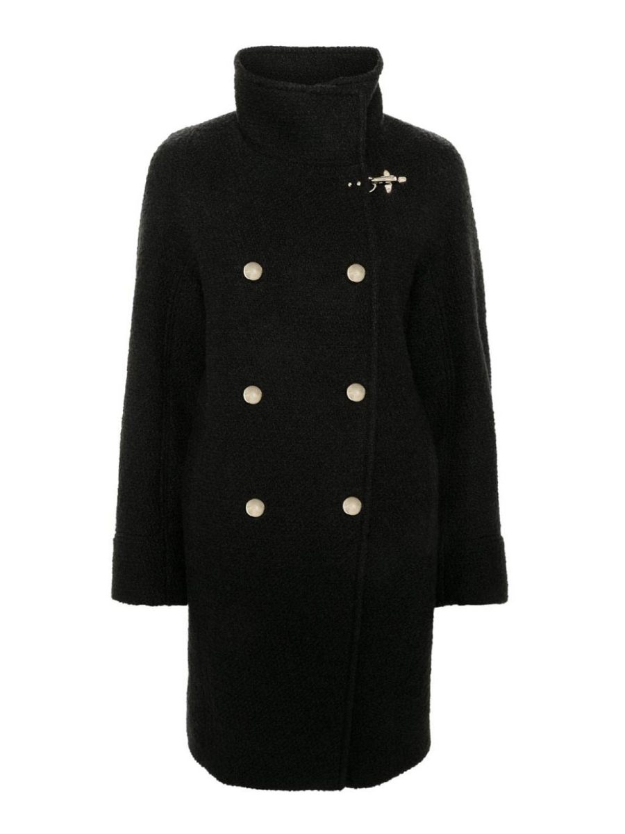 Fay Manteau Au Genou - Noir