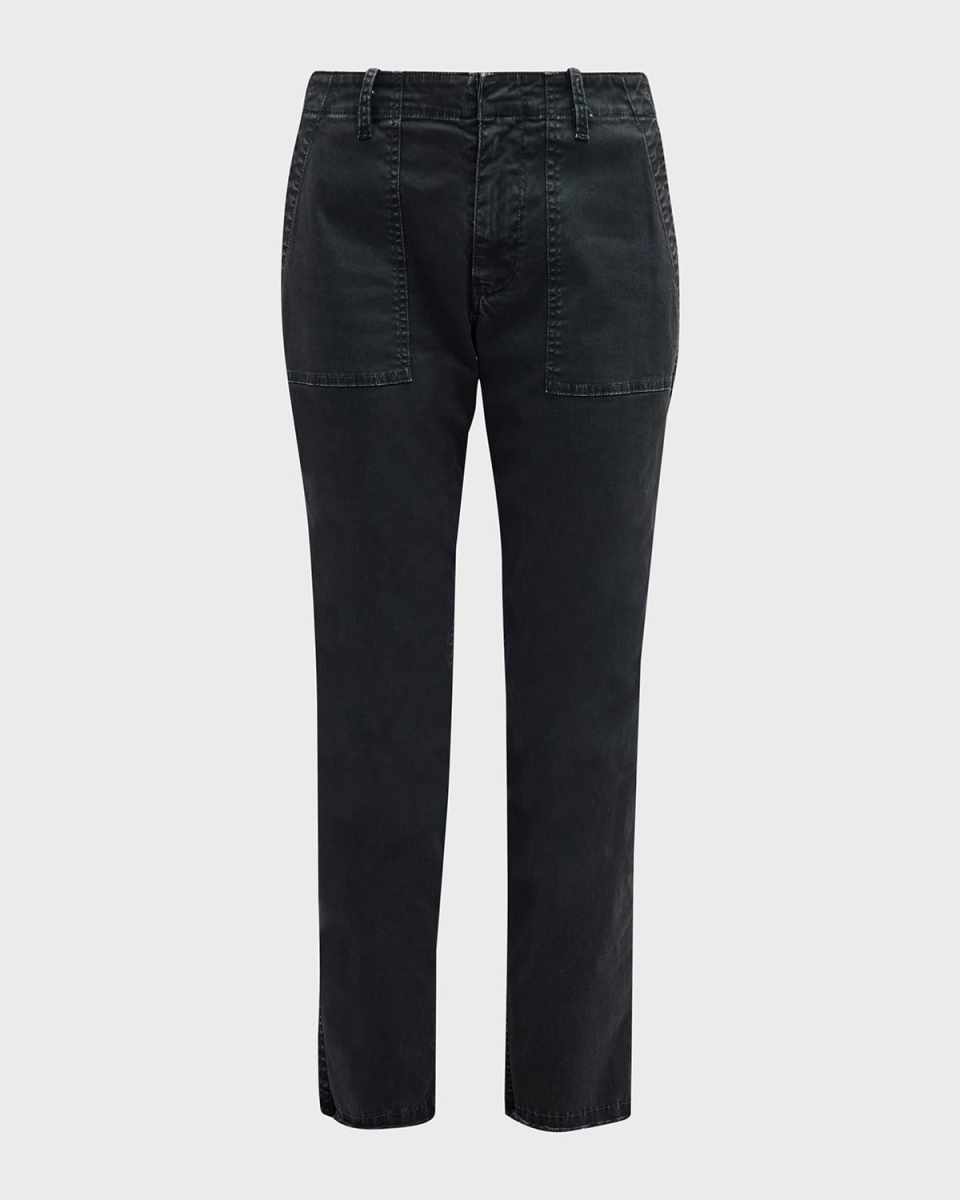 Jenna Cropped Raw-Edge Pants