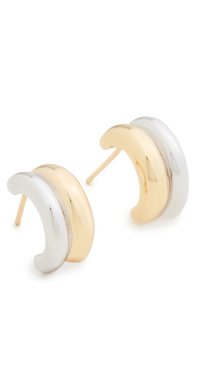 SHASHI Valina Earrings Two Toned