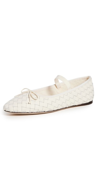 Loeffler Randall Leonie Soft Ballet Flats Cream