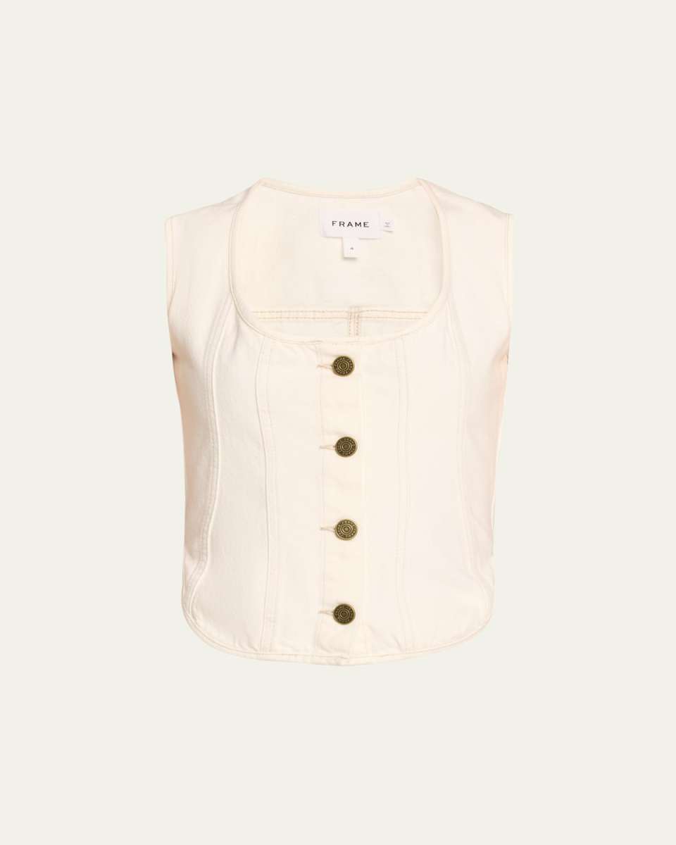 The Seamed Scoop Bustier Top