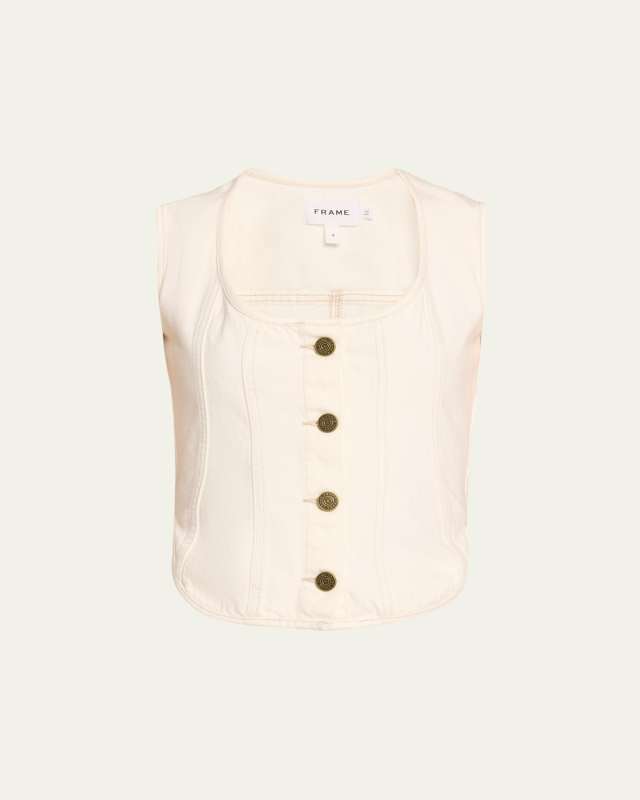 The Seamed Scoop Bustier Top