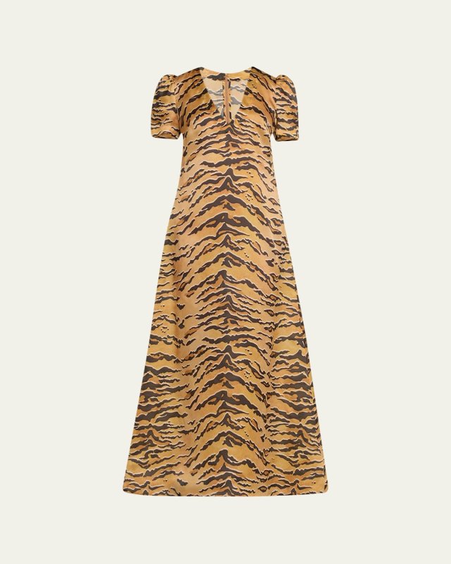 Matchmaker Short-Sleeve Maxi Dress