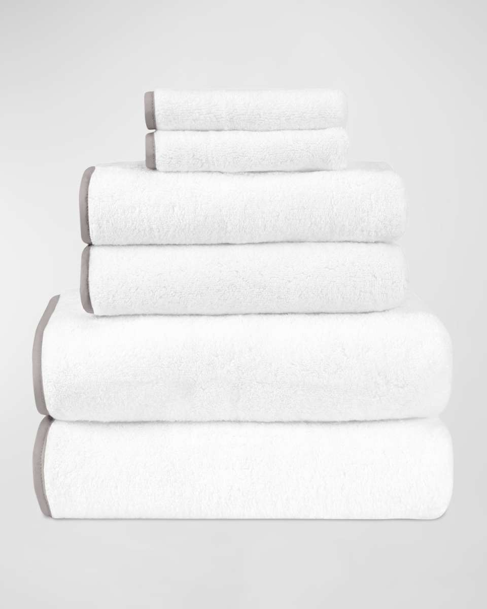 Bodrum 6-Piece Turkish Terry Cloth Bath Towel Set