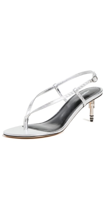 Coperni Jack Heel Sandals Silver