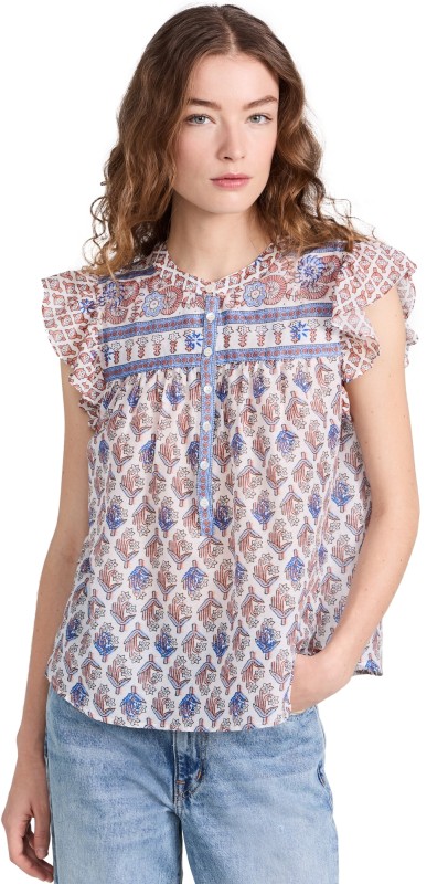 XIRENA Bria Top White Posey