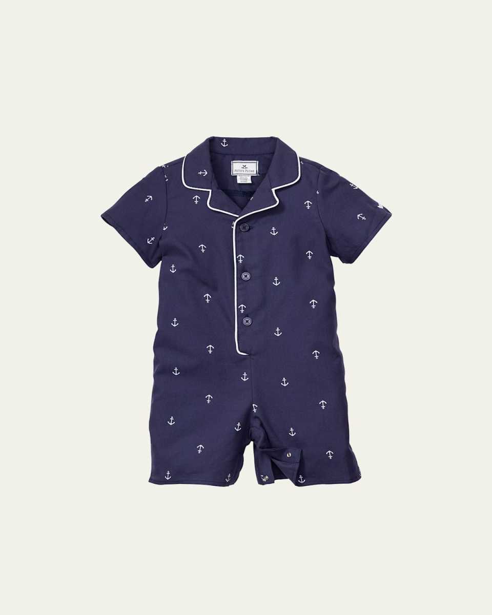 Boy's Portsmouth Anchor-Print Pajamas, Size Newborn-24M