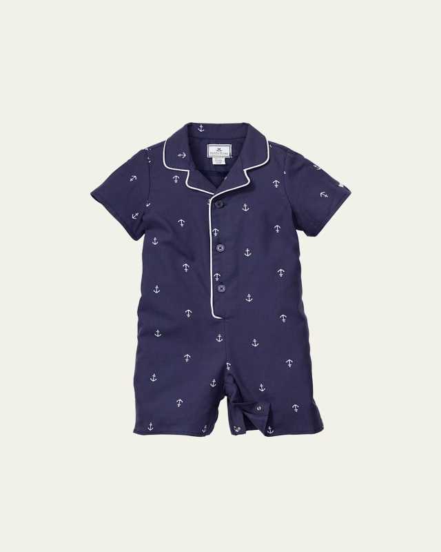 Boy's Portsmouth Anchor-Print Pajamas, Size Newborn-24M