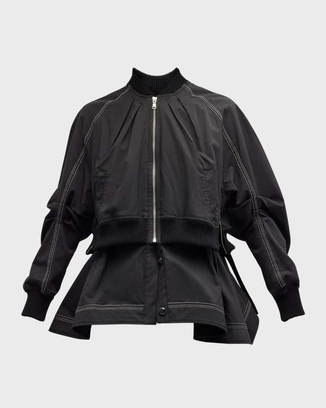 Layered Bomber Jacket