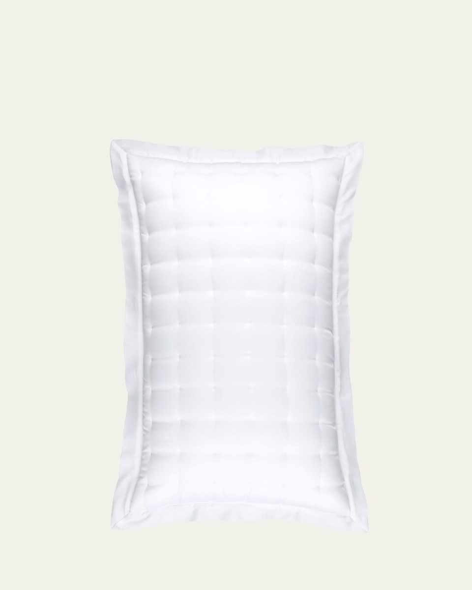 Puff Tencel King Sham, White
