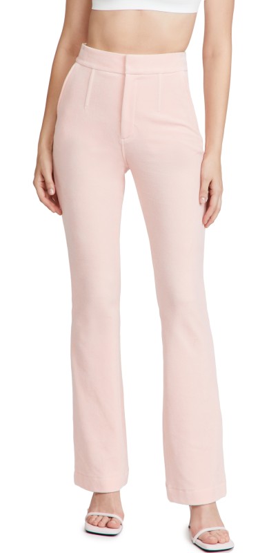 Alexander Wang Stacked Pants with 5 Pockets Quartz Pink