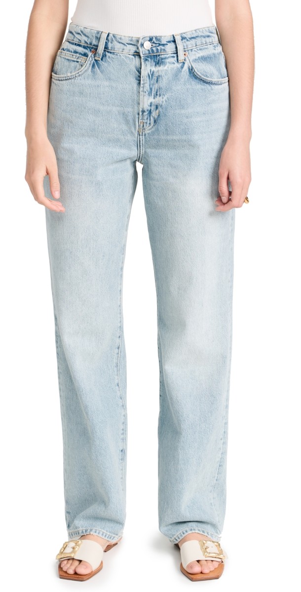 Reformation Preston Baggy High Rise Cuffed Jeans Lovell