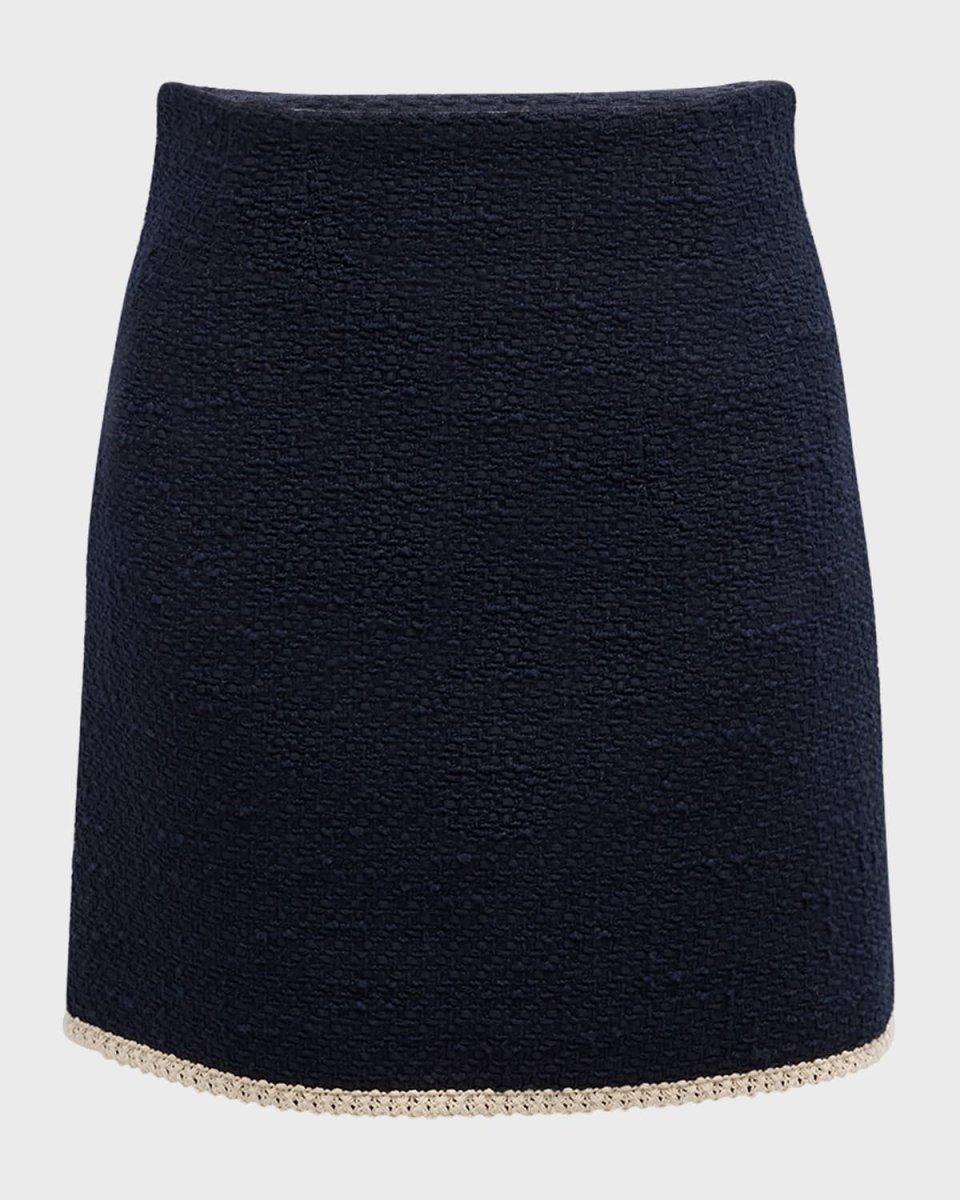 Roman Tweed Mini Skirt