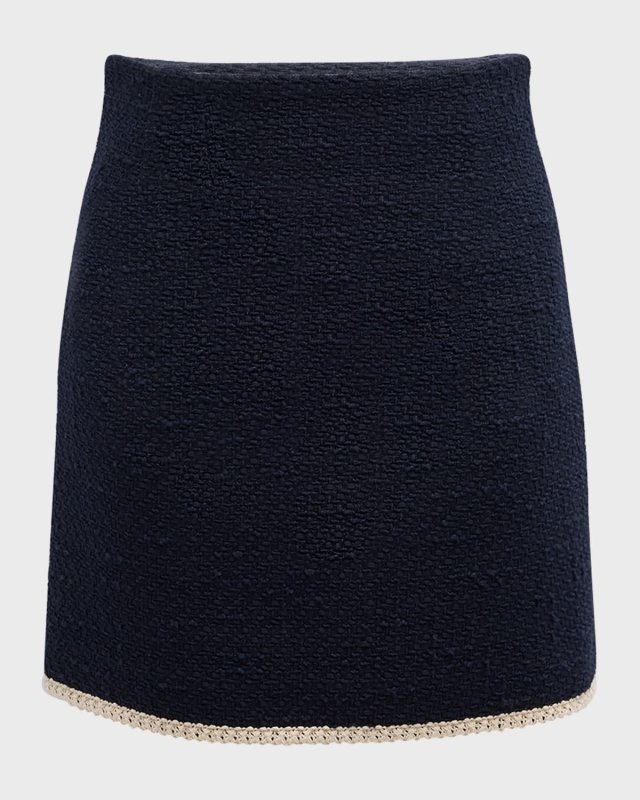 Roman Tweed Mini Skirt