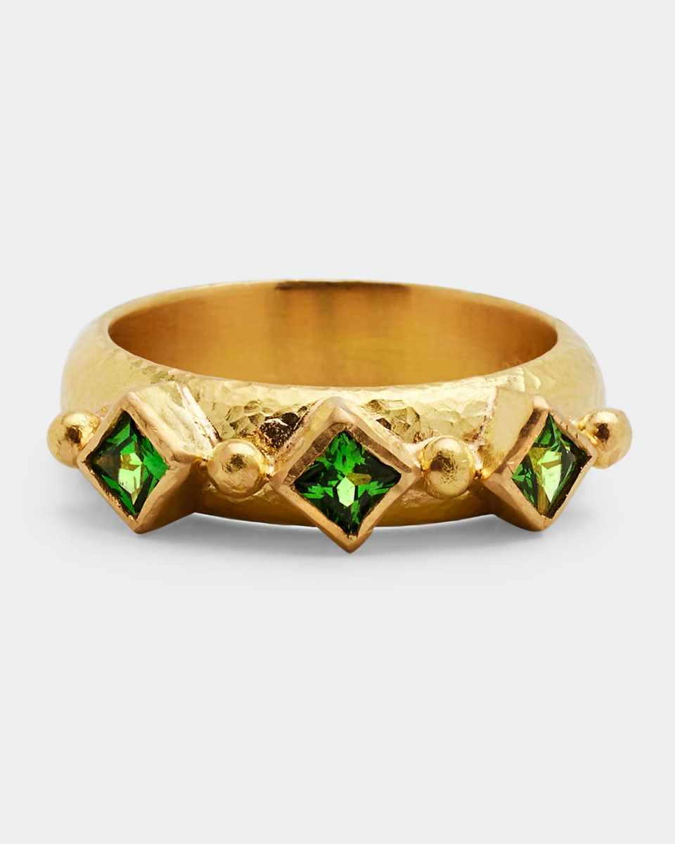 19K Gold Tsavorite Ring