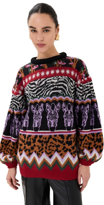 FARM Rio Zebra Ainika Knit Sweater Zebra Ainika