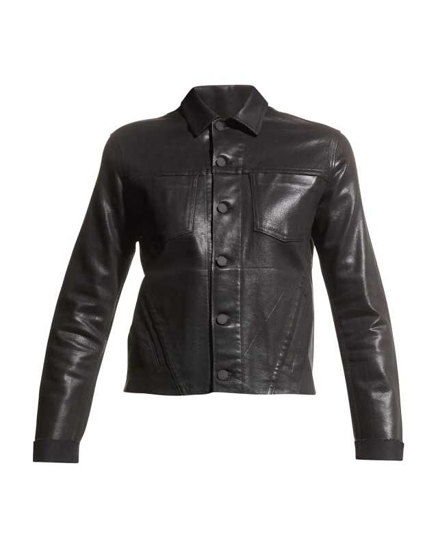 Janelle Slim Coated Jacket