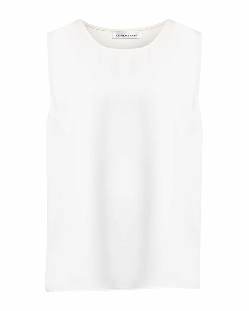 Plus Size Crepe Suzette Longer Tank with Side Slits