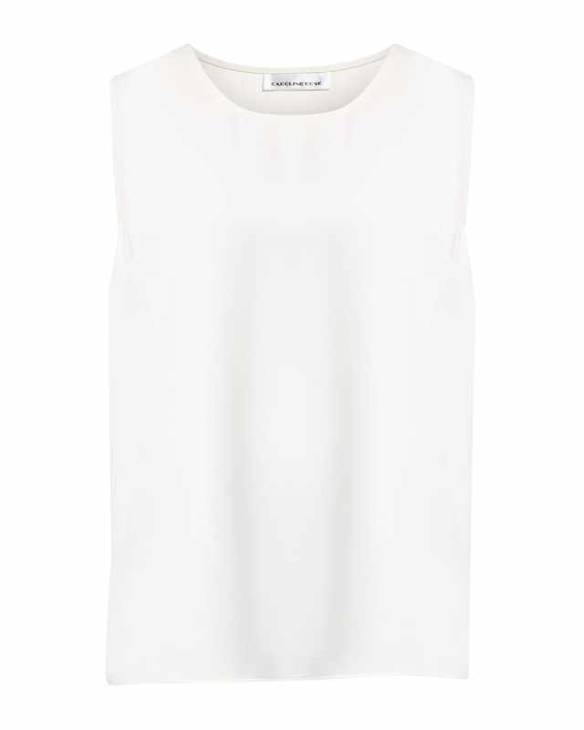 Plus Size Crepe Suzette Longer Tank with Side Slits