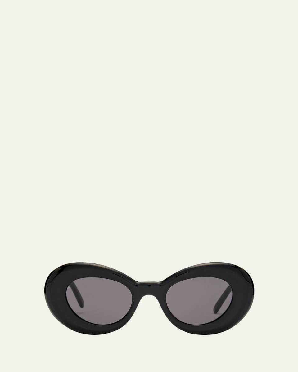 Curvy Logo Acetate Butterfly Sunglasses