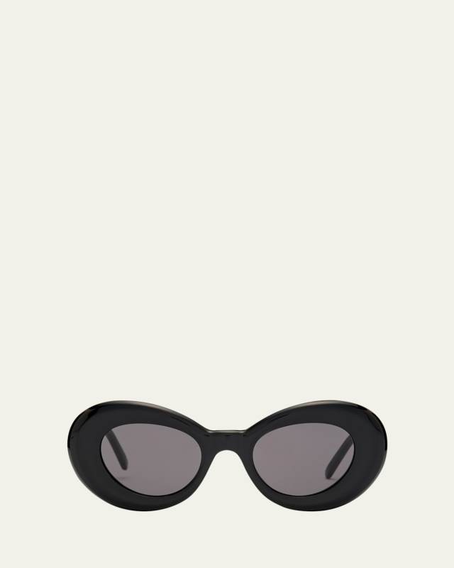 Curvy Logo Acetate Butterfly Sunglasses