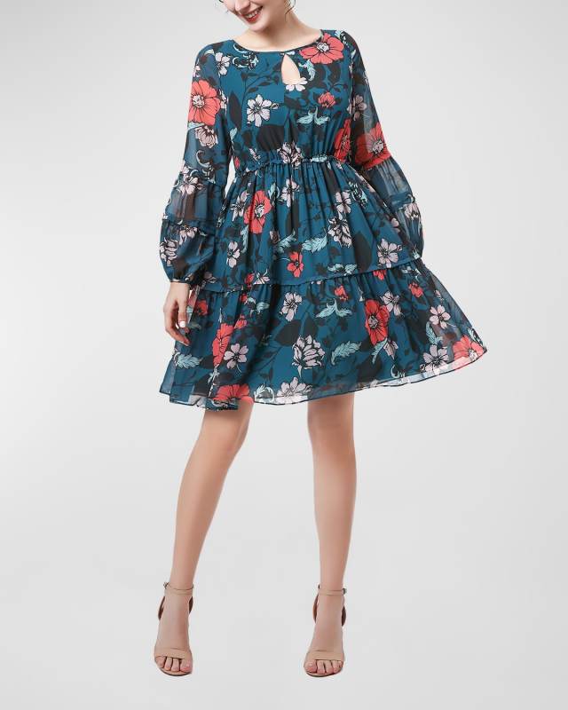 Maternity Jupiter Floral Babydoll Dress