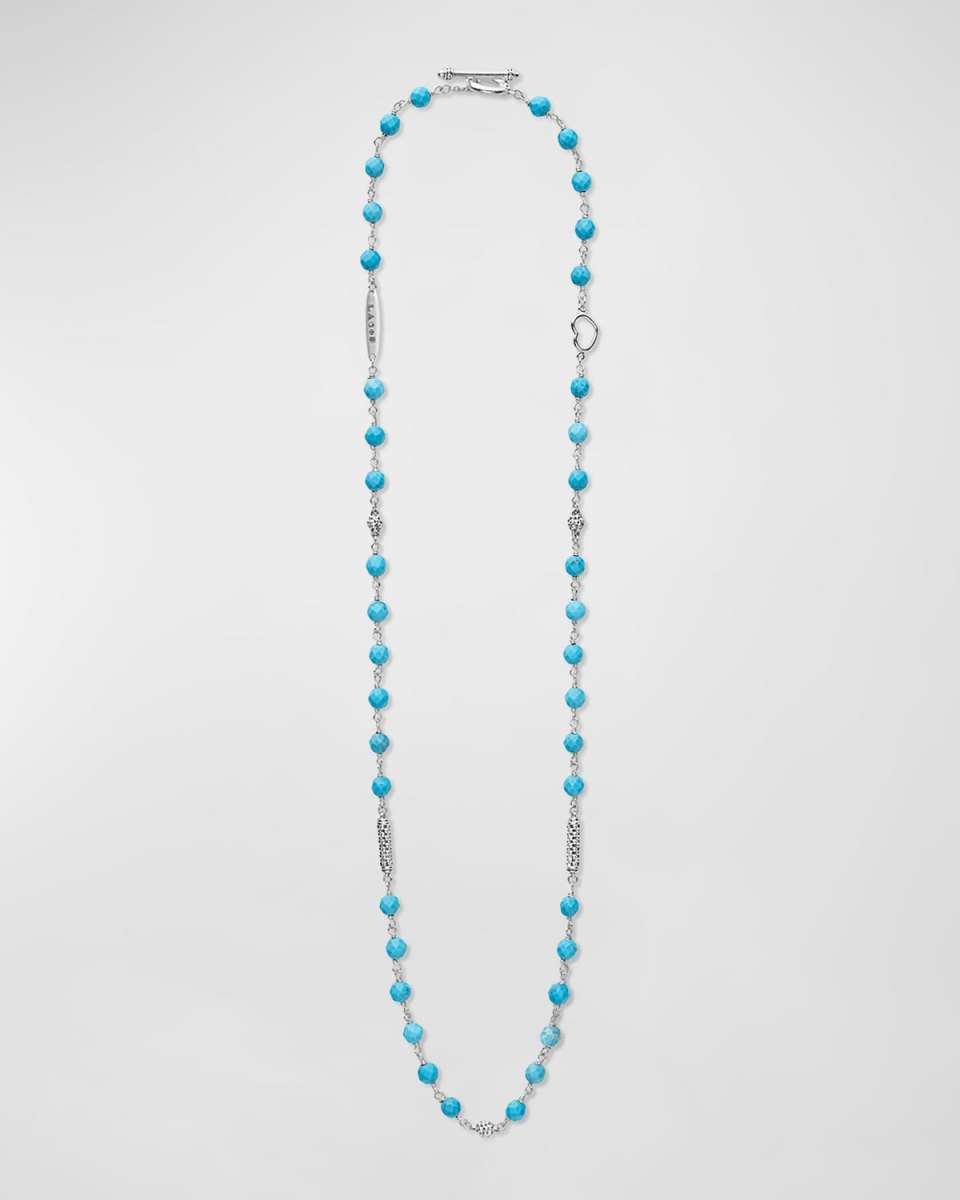 Caviar Icon 5-Station Necklace in Sterling Silver