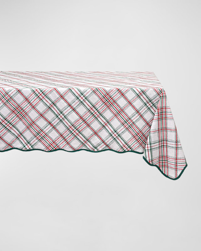 Merry Tartan Tablecloth, 60" x 120"