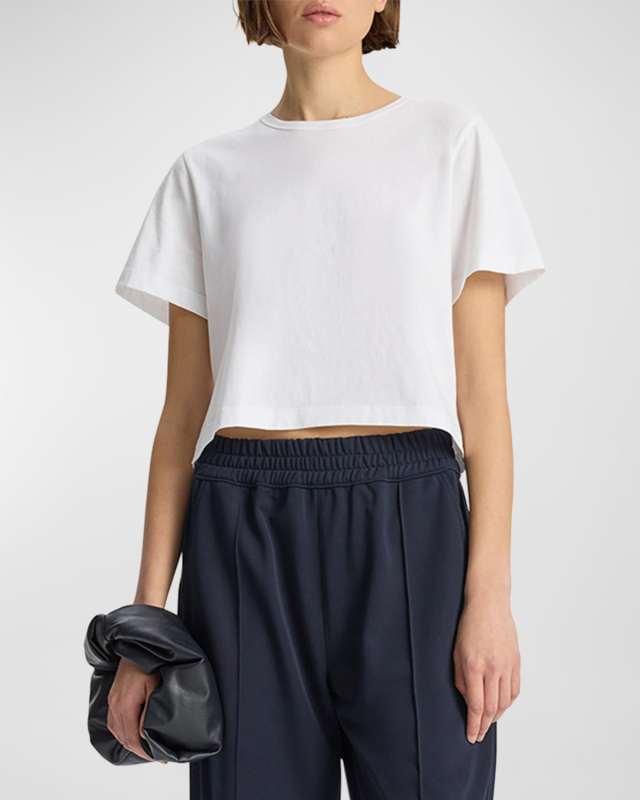Julia Cropped Crewneck Tee