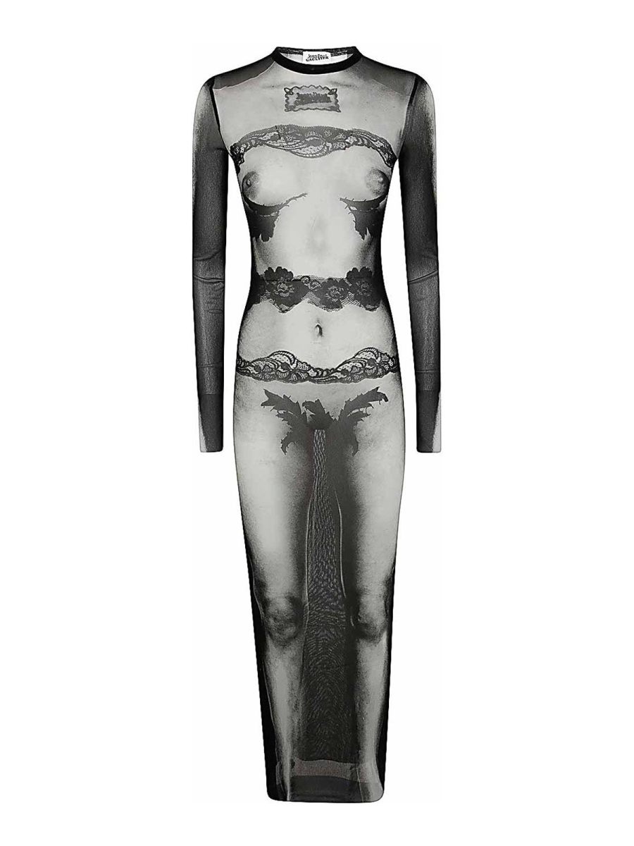 Jean Paul Gaultier Maxi Robe - Noir