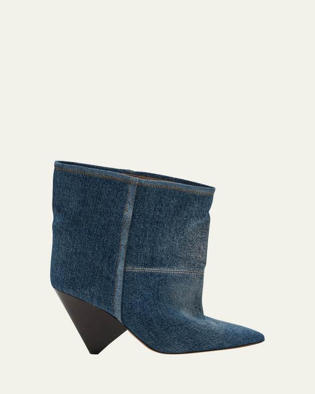 Miyako Denim Ankle Booties